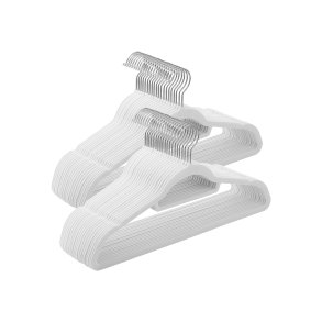 Bjler m. Velour, Hvid, 50 Stk.