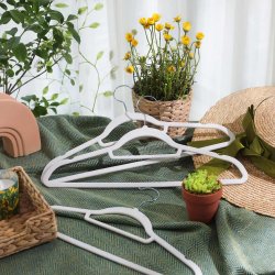 Bjler m. Velour, Hvid, 50 Stk.