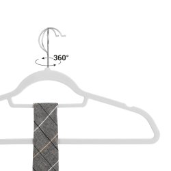 Bjler m. Velour, Hvid, 50 Stk.