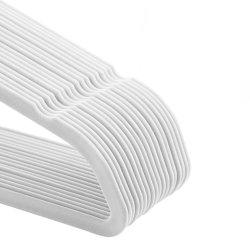 Bjler m. Velour, Hvid, 50 Stk.