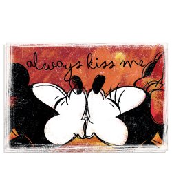 Mickey &amp; Minnie Gaves�t m. 2 Krus og D�kkeservietter, r�d