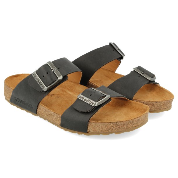 Sorte Sandaler Haflinger Bio Andrea