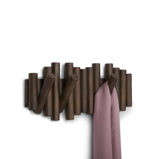 Knagerkke Umbra  Picket Rail Hook, valnddefarvet