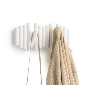 Knagerkke Umbra  Picket Rail Hook, Hvid