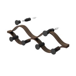 Knager�kke Montage 6, Sort / Brun, 51 cm.