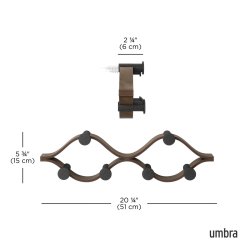 Knager�kke Montage 6, Sort / Brun, 51 cm.