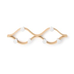 Knager�kke Montage 6, Hvid / Natur, 51 cm.