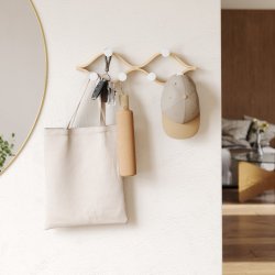 Knager�kke Montage 6, Hvid / Natur, 51 cm.