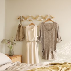 Knager�kke Montage 6, Hvid / Natur, 51 cm.