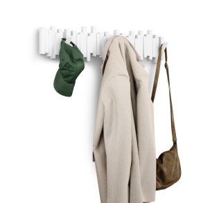 Knagerkke Umbra Sticks Multi Hook 8, Hvid