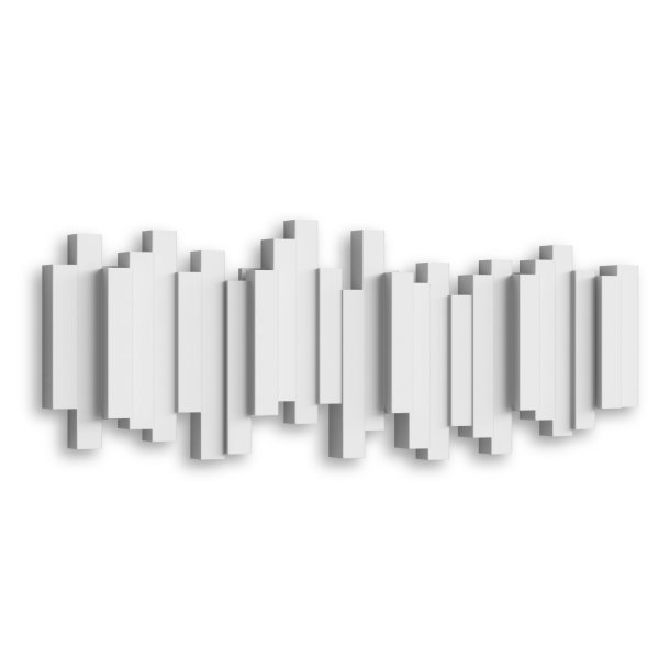 Knagerkke Umbra Sticks Multi Hook, hvid