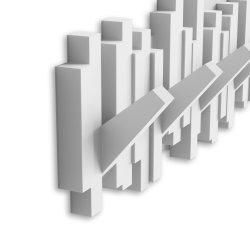 Knagerkke Umbra Sticks Multi Hook, hvid