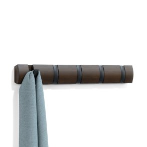 Knagerkke Umbra Flip 5 Hook, Valnd / Sort