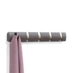 Knagerkke Umbra Flip 5 Hook, Gr / Nikkel