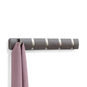 Knagerkke Umbra Flip 5 Hook, Gr / Nikkel