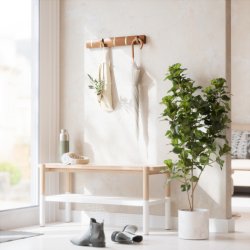 Knagerkke Umbra Flip 5 Hook, lys Valnd / Guld