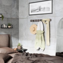 Knagerkke Umbra Flip 8 Hook, Gr / Pewter