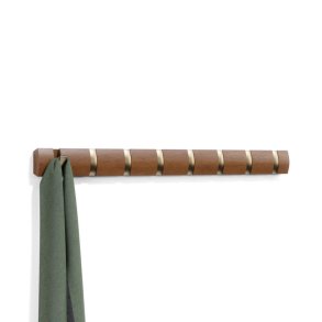 Knagerkke Umbra Flip 8 Hook, Lys Valnd / Guld