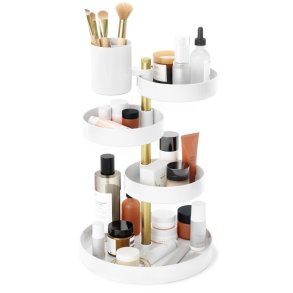 Makeup Organizer - Umbra Pirouette Hvid/Messingfarvet