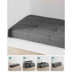 Opbevaringsb�nk 110 cm m. L�g og Opbevaringsrum, Gr�