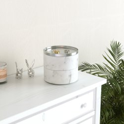 Smykkeskrin Umbra Tesora - Hvid/Nikkel