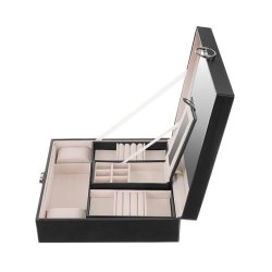 Smykkeskrin m. Spejl Beautylushh Luksus Sort