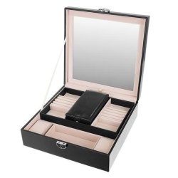 Smykkeskrin m. Spejl Beautylushh Luksus Sort