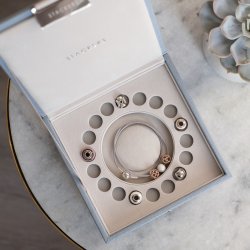 Smykkeskrin - Stackers Dusky Blue Charm Box