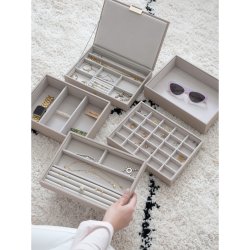 Smykkeskrin Stackers Classic Taupe m. 5 moduler