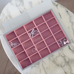Smykkeskrin - Stackers Classic Grey &amp; Rose m. 3 moduler