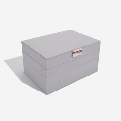 Smykkeskrin - Stackers Classic Grey &amp; Rose m. 3 moduler
