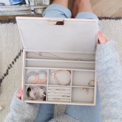 Smykkeskrin - Stackers Classic Blush Pink Top m. lg