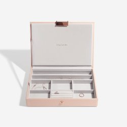 Smykkeskrin - Stackers Classic Blush Pink Top m. lg