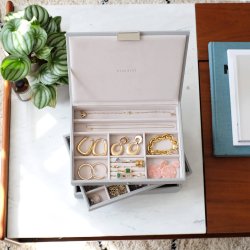 Smykkeskrin - Stackers Classic Pebble Grey m. 3 moduler