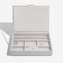 Smykkeskrin Stackers Classic Pebble Grey m. 4 moduler