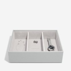 Smykkeskrin Stackers Classic Pebble Grey m. 4 moduler