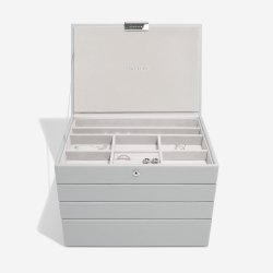 Smykkeskrin Stackers Classic Pebble Grey m. 4 moduler
