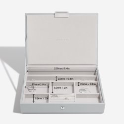 Smykkeskrin Stackers Classic Pebble Grey m. 4 moduler