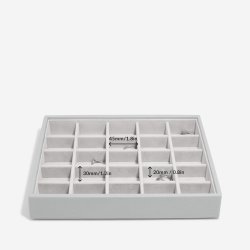 Smykkeskrin Stackers Classic Pebble Grey m. 4 moduler
