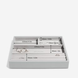 Smykkeskrin Stackers Classic Pebble Grey m. 4 moduler