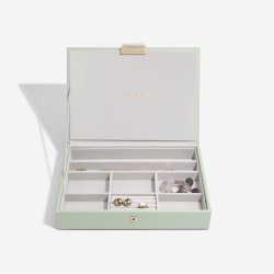 Smykkeskrin - Stackers Classic Sage Green m. 3 moduler