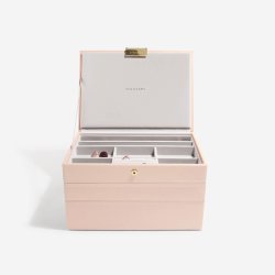 Smykkeskrin - Stackers Classic Blush Pink Gold m. 3 moduler
