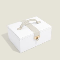 Stackers Luxury Classic Smykkeskrin Pebble White