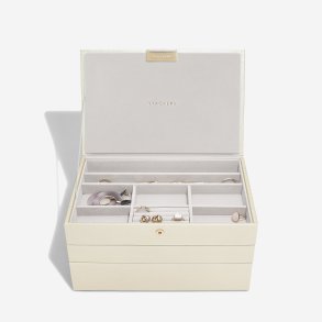 Smykkeskrin Stackers Classic Metallic Pearl m. 3 moduler