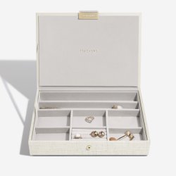 Smykkeskrin Stackers Classic Oatmeal Linen m. 3 moduler