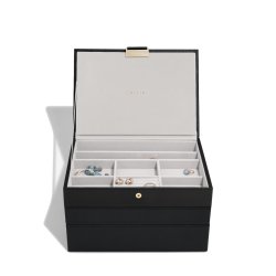 Smykkeskrin Stackers Classic Sort Raffia m. 3 moduler