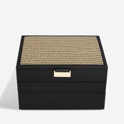 Smykkeskrin Stackers Classic Sort Raffia m. 3 moduler