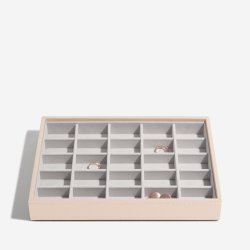 Smykkeskrin Stackers Classic Blush Raffia m. 3 moduler