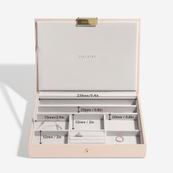 Smykkeskrin Stackers Classic Blush Woven m. 3 moduler