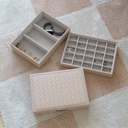 Smykkeskrin Stackers Classic Blush Woven m. 3 moduler